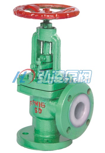 J44F46襯氟角式截止閥